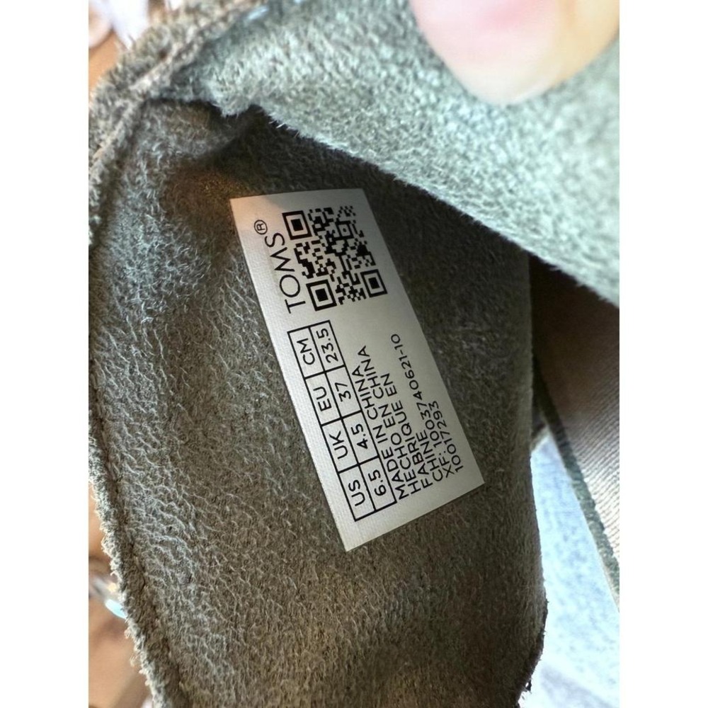 TOMS Women's Lea Suede Booties Green 6.5 - Picture 5 of 6